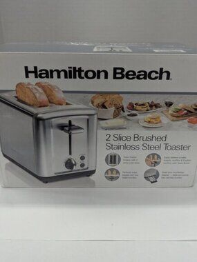 Hamilton Beach 2-Slice Brushed Stainless Steel Toaster